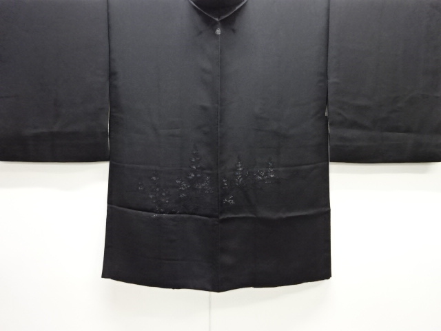 樹木風景模様織り出し一つ紋絵羽織